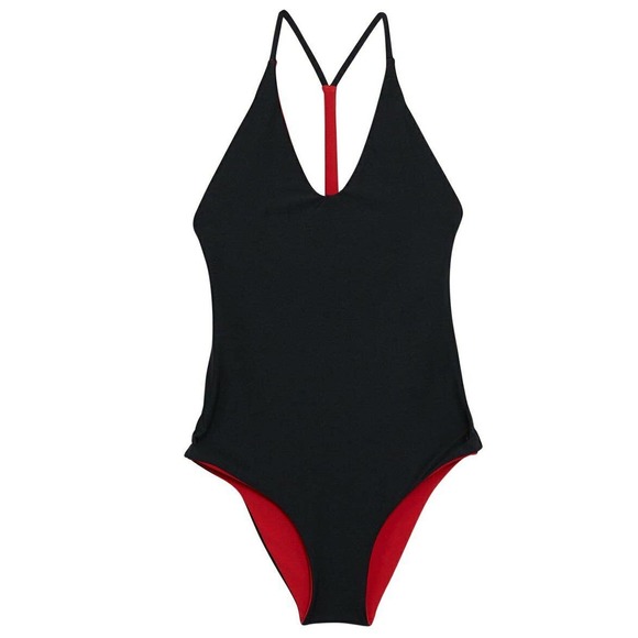 Hurley Women's Quick Dry Reversible One and Only One Piece Swimsuit Bodysuit - Picture 6 of 8